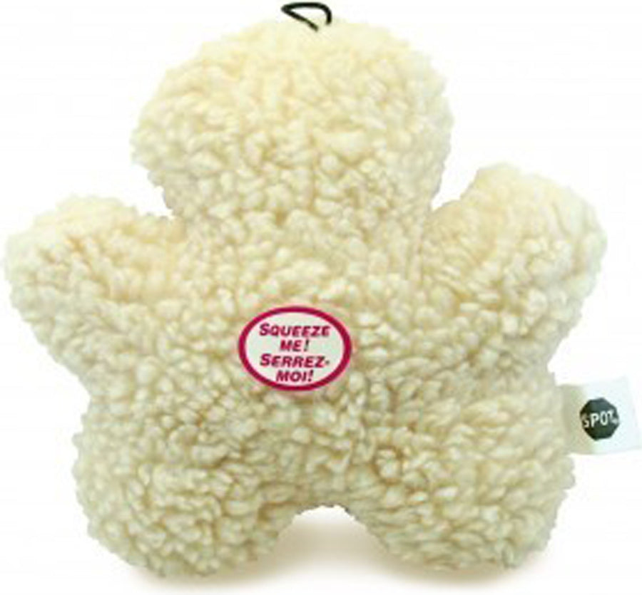 Spot Vermont Fleece Chew Man Dog Toy, Tan, 8 in - Plush