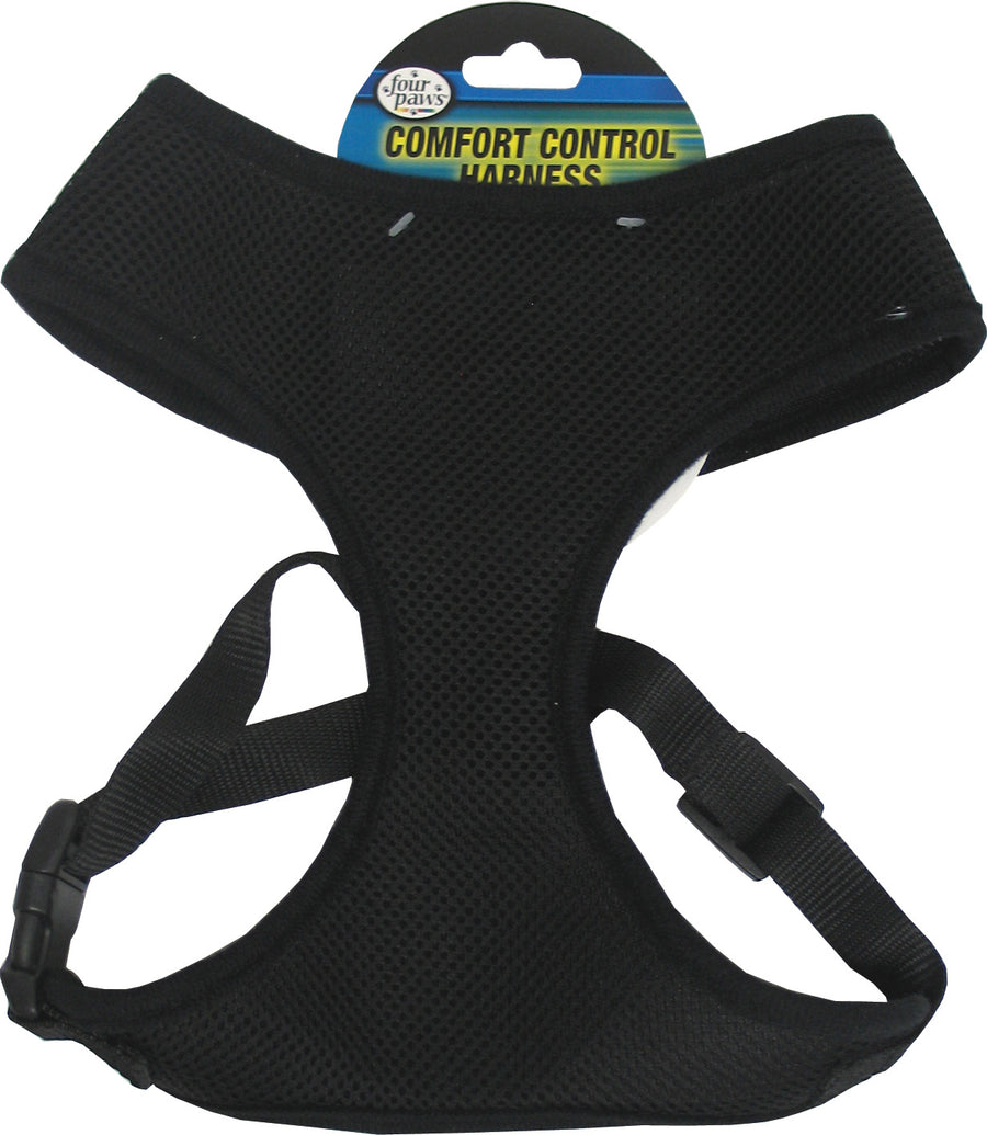 Four Paws Comfort Control Dog Harness, Black, LG - Harnesses