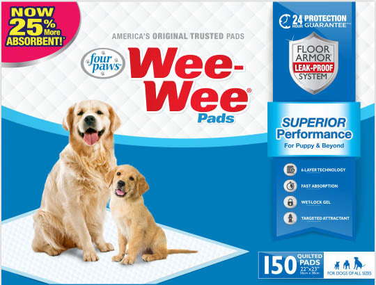 Four Paws Wee-Wee Pads, 22x23 in-150 pk - Training Pads