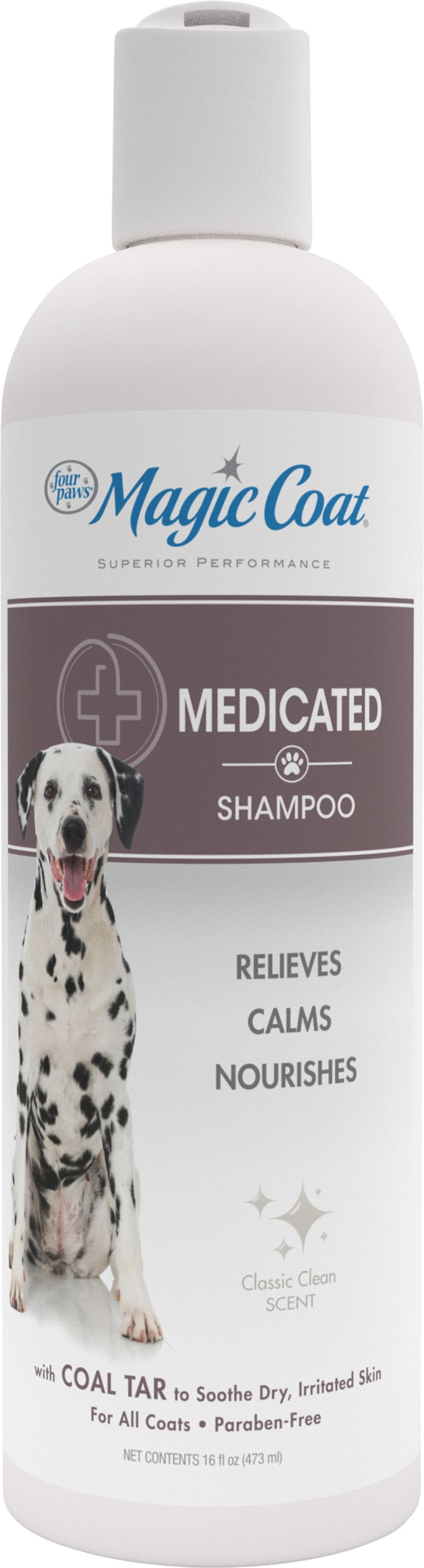 Four Paws Magic Coat Medicated Shampoo, 16 oz - Skin Relief