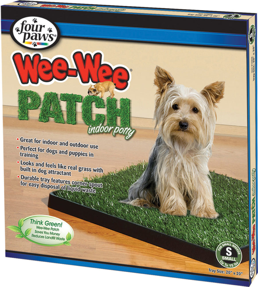 Four Paws Wee-Wee Patch Indoor Potty, sm-20x20 in - Training Pads
