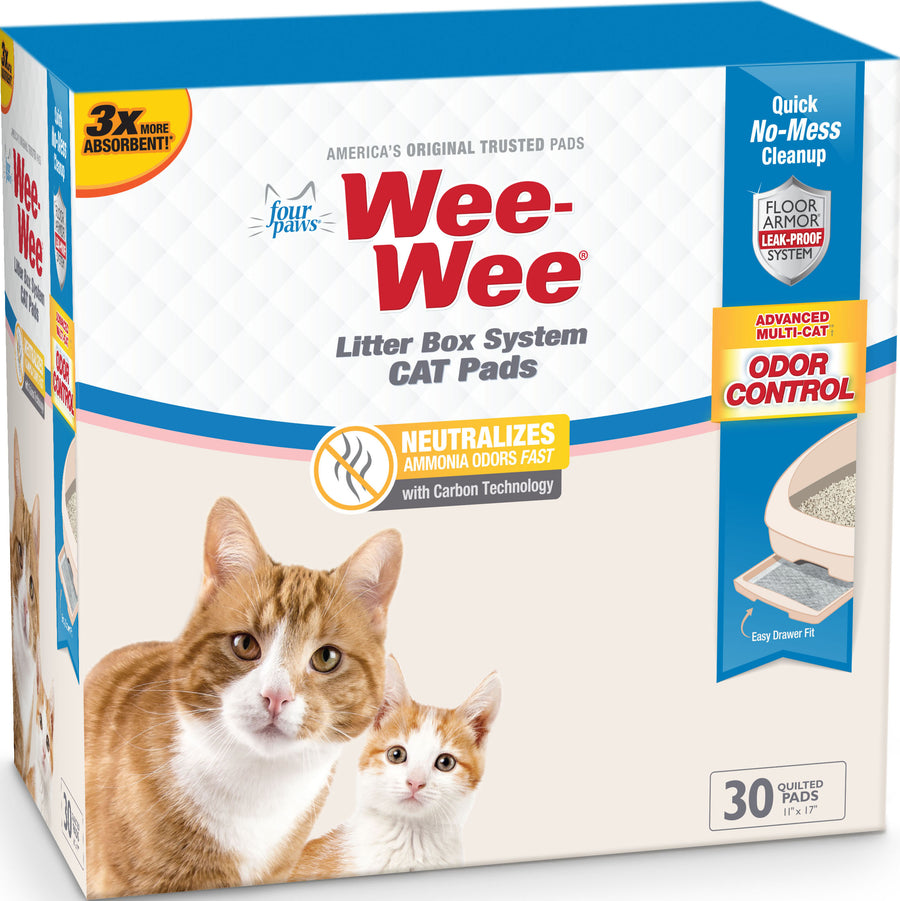Four Paws Wee-Wee Litter Box System Cat Pads, 30 pk - Mats