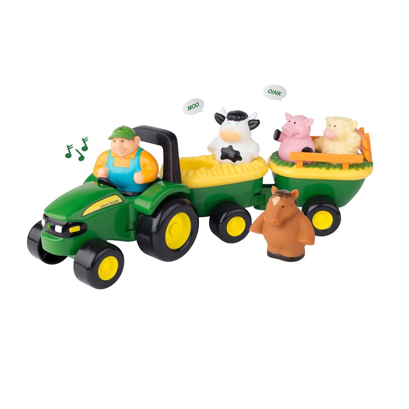 John Deere Toys 34908 Animal Sound Hay Ride