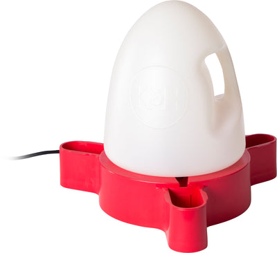 K&h Duck Waterer Heated, Red, 2.5 gal - Heated Waterer