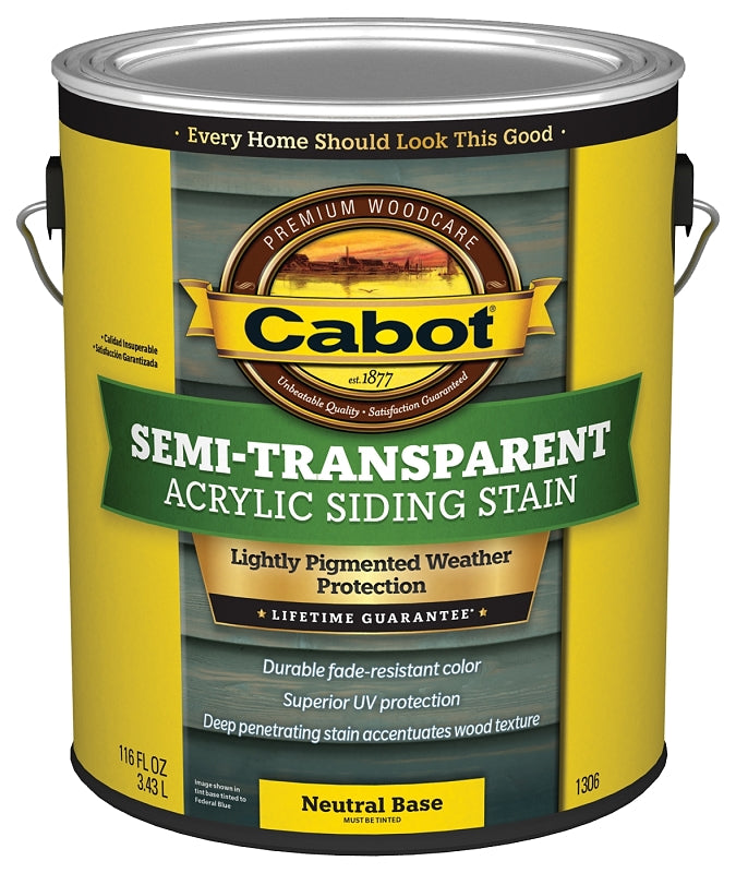 Cabot 140.0001306.007 Semi Transparent Stain