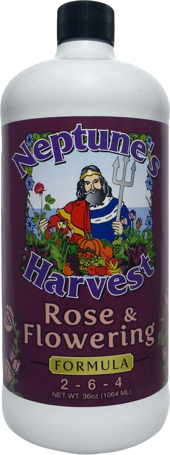 Neptune's Harvest Rose & Flower Fertilizer 2-6-5, 1 qt - Fertilizing