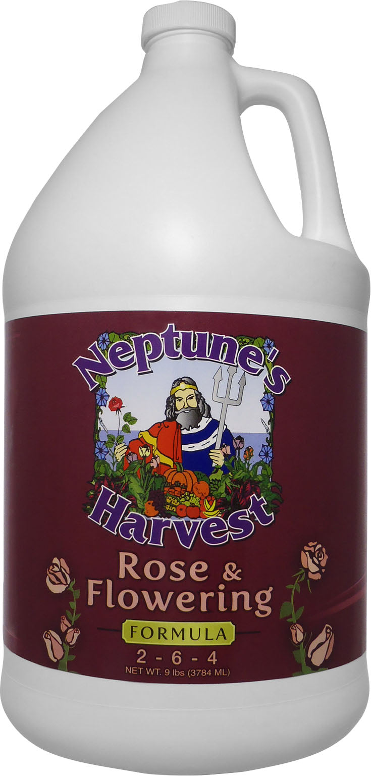 Neptune's Harvest Rose & Flower Fertilizer 2-6-6, 1 gal - Fertilizing