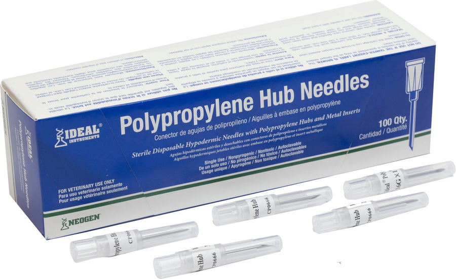 Ideal Plastic Hub Disposable Needle, White, 16 Ga x 1 in - Needles