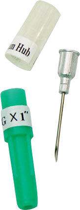 Ideal Aluminum Hub Disposable Needle for Ag Use Only, 16 Ga x 1.5 in - Needles