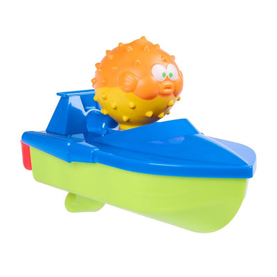 SwimWays 6075007 Pufferfish Air Boat Pool Toy