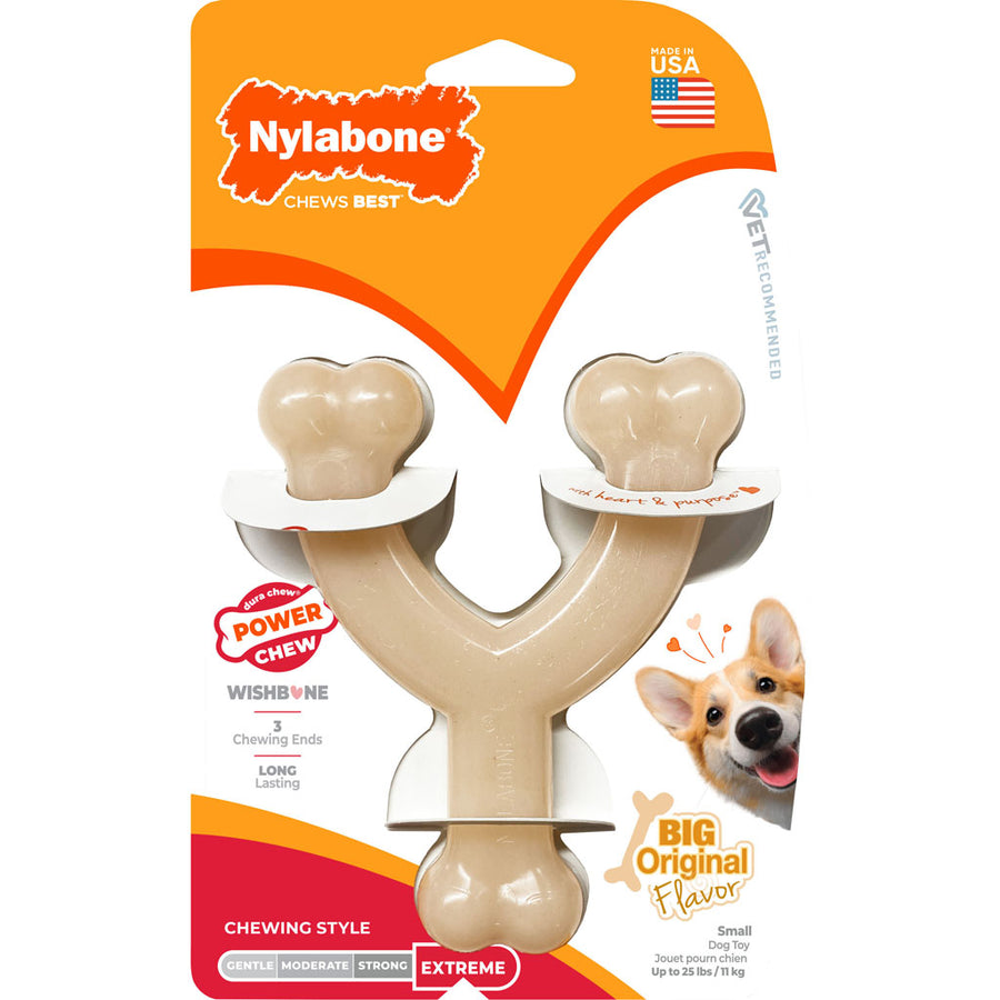 Nylabone Power Chew Wishbone, Original, SM - Hard Plastic