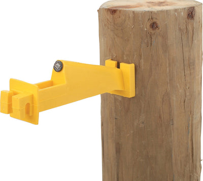 Dare Snug Wood Post Insulator Extender, Yellow, 15 pk - Insulator for Wood Post