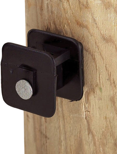 Dare Black Widow Insulator for Wood Post, Black, 25 pk