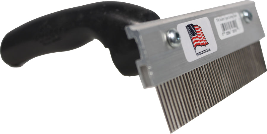Decker Scotch Type Curl Comb, Black - Curry Combs