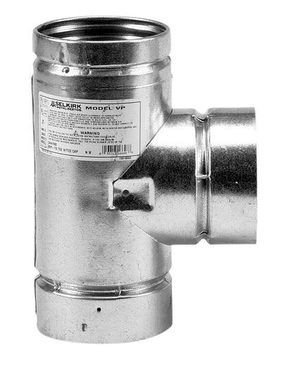 Selkirk 244100 Pellet Vent Tee with Cap