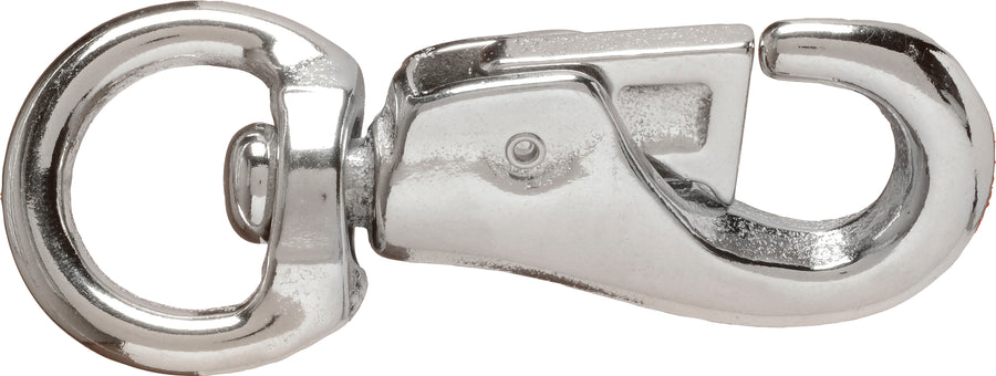 Henssgen Bull Snap Round Swivel Eye, Nickel, 7/8 in - Snaps Etc.