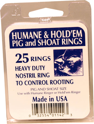 Decker Hold'em/Humane Ring #14, Copper, 11 ga-25 Bx - Hog Rings