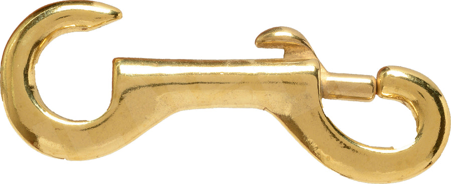 Henssgen Open Eye Bolt Snap, Brass, 5/8 in - Snaps Etc.