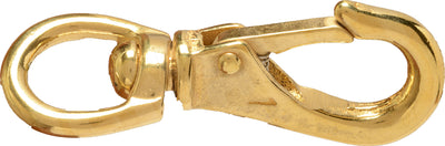 Henssgen Swivel Eye Boat Snap, Brass, 3/4 in - Snaps Etc.