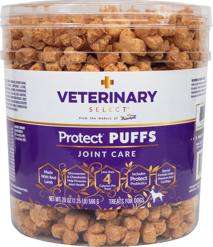 Veterinary Select Puffs Joint Care Dog Treats, 20 oz - Edible Bones & Biscuits