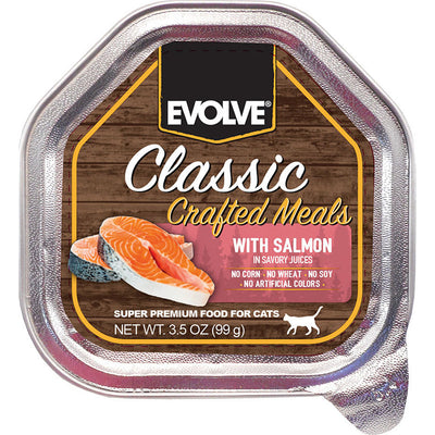 Evolve Classic Wet Cup Cat Food, Salmon, 3.5 oz - Canned