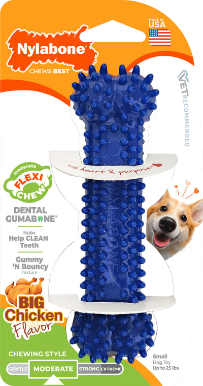 Nylabone Flexi Chew Dental Bone, Chicken, SM - Dental Care