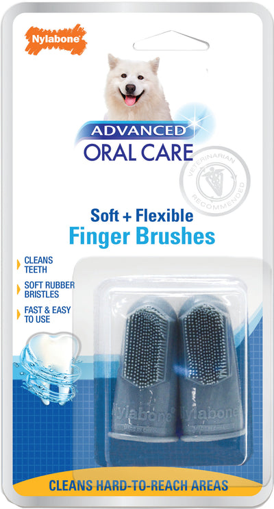 Nylabone Advanced Oral Care Finger Brush, 2 pk - Dental Care