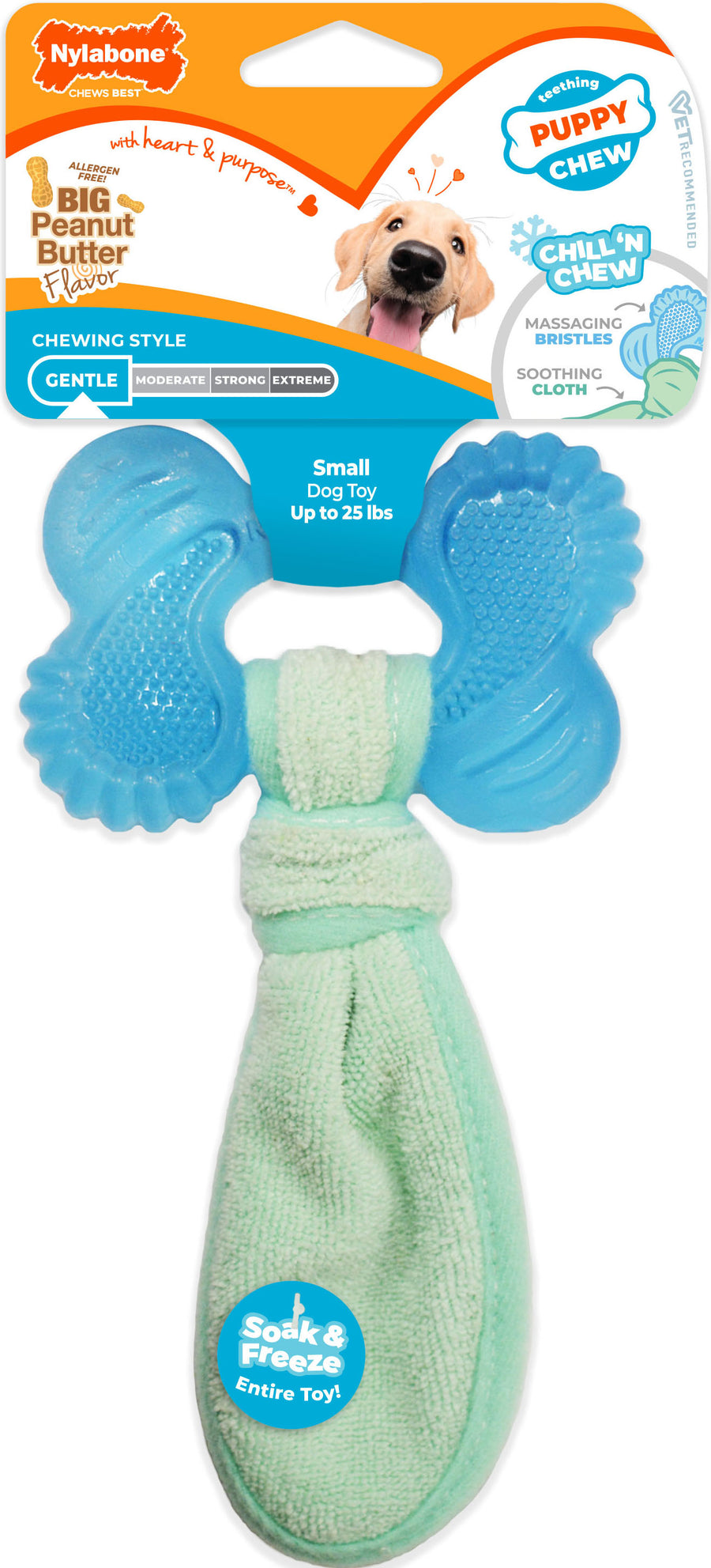 Nylabone Power Chew Lobster I'm Claw-Some, Filet Mignon, SM - Hard Plastic