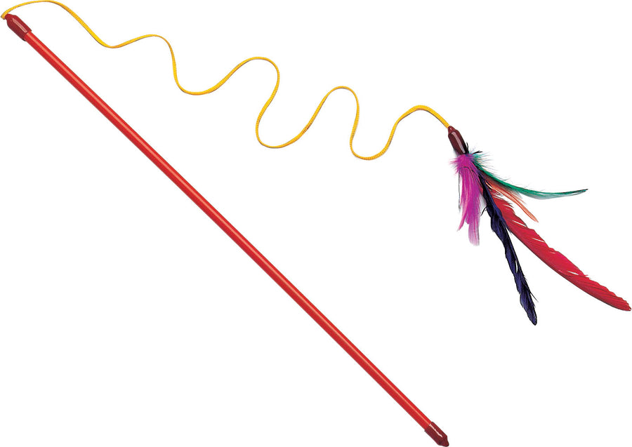 Spot Feather Dangler Teaser Wand, 18 in - Interactive