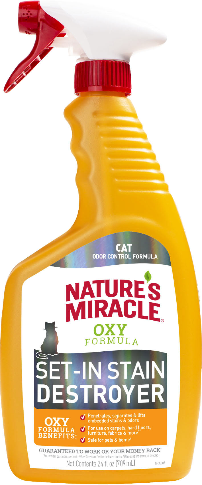 Nature's Miracle Oxy Formula Spray for Cats, Orange, 24 oz - Stain and Odor Removers