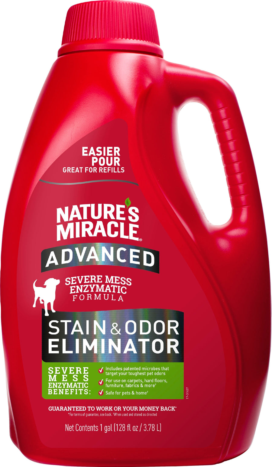 Nature's Miracle Advanced Stain & Odor Remover Pour for Dogs, 1 gal - Stain & Odor Removers