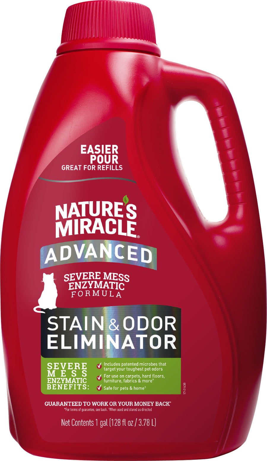 Nature's Miracle Adv Stain & Odor Remover for Cats, 1 gal - Stain and Odor Removers