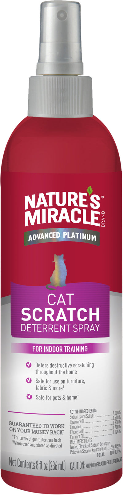 Nature's Miracle Adv Plat Cat Scratch Deterrent, 8 oz - Repellants