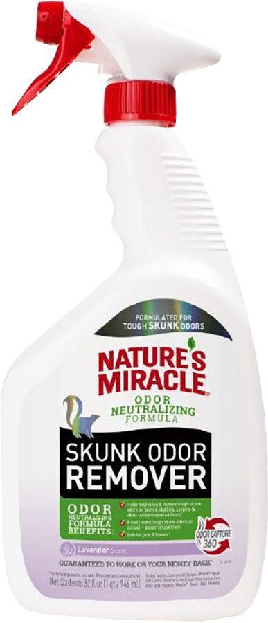 Nature's Miracle Skunk Odor Remover RTU, Lavender, 33 oz - Skunk Odor Removers
