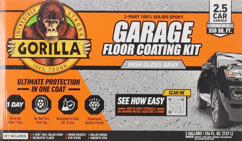 Gorilla 117994 Garage Floor Coating Kit