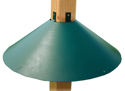 Audubon Wrap Around 4 x 4 Post Mount Baffle, Green, 22 in - Baffles-Pole