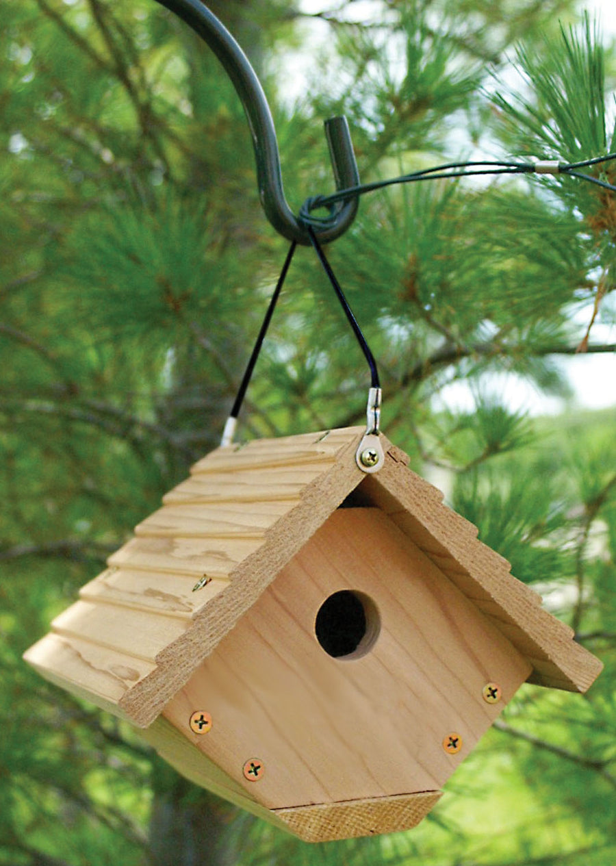 Audubon Traditional Wren House, Tan, 6.8x7.1x6.25 in - Houses-Bird