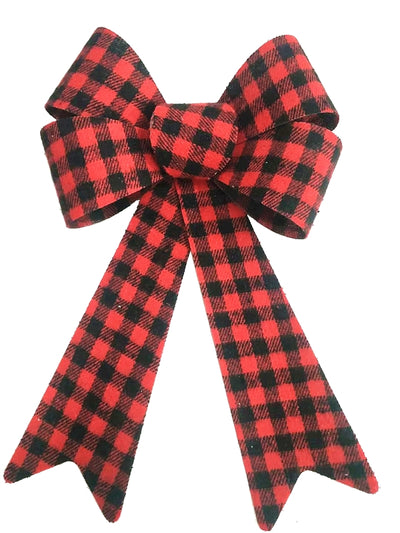Hometown Holidays 44513 Buffalo Plaid Bow