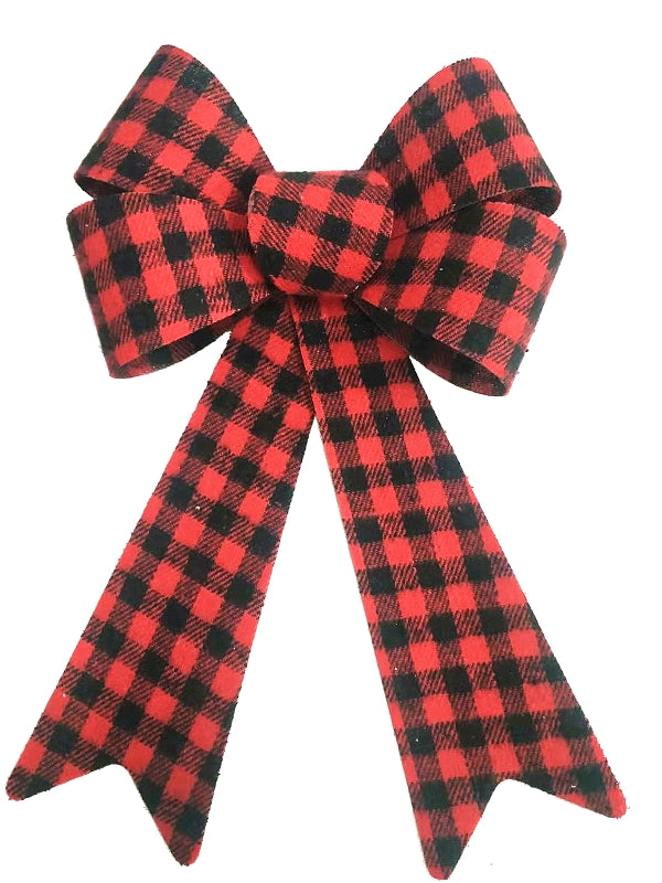 Hometown Holidays 44513 Buffalo Plaid Bow