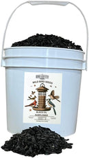 Home & Country USA Black Oil Sunflower Seed - 12 lbs Pail for Wild Bird Feeding
