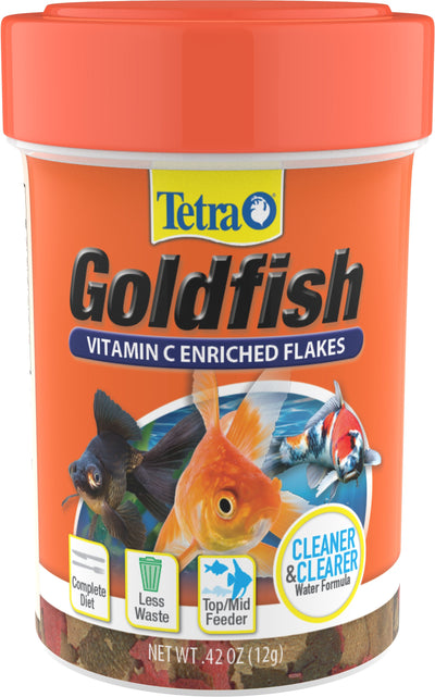 Tetrafin Goldfish Flakes, .42 oz - Standard