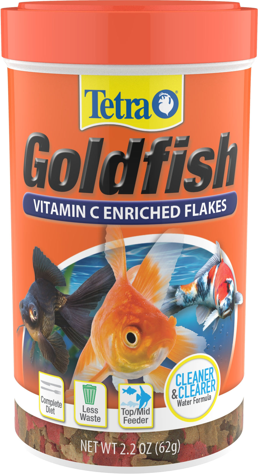 Tetrafin Goldfish Flakes, 2.2 oz - Standard