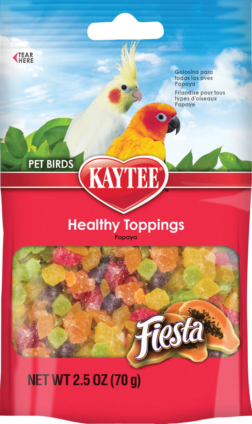 Kaytee Fiesta Healthy Toppings Avian, Papaya, 2.5 oz - Edibles