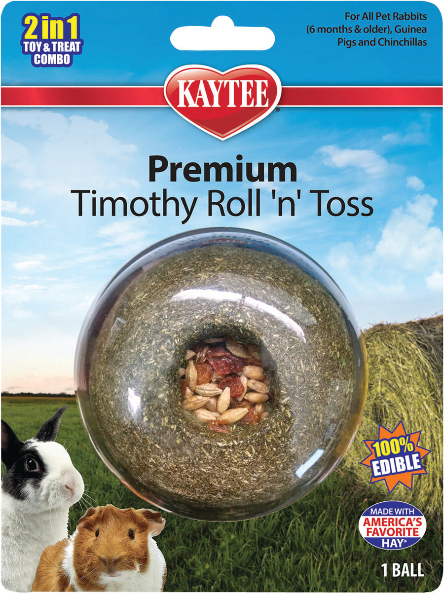 Kaytee Timothy Roll 'n' Toss Treat - Hay