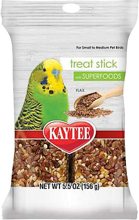 Kaytee Avian Superfood Treat Stick, Flaxseed, 5.5 oz - Sticks
