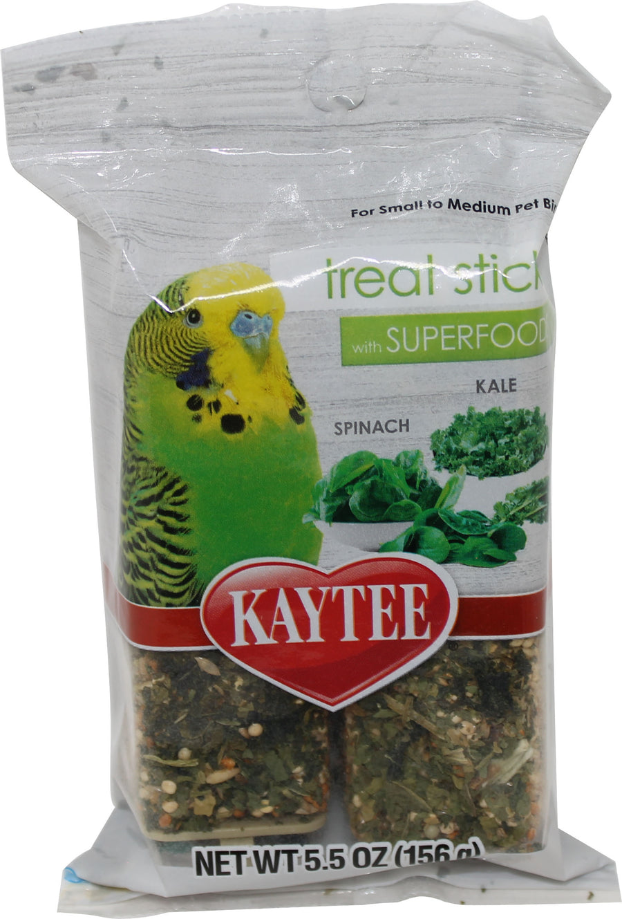 Kaytee Avian Superfood Treat Stick, Spinach/Kale, 5.5 oz - Sticks
