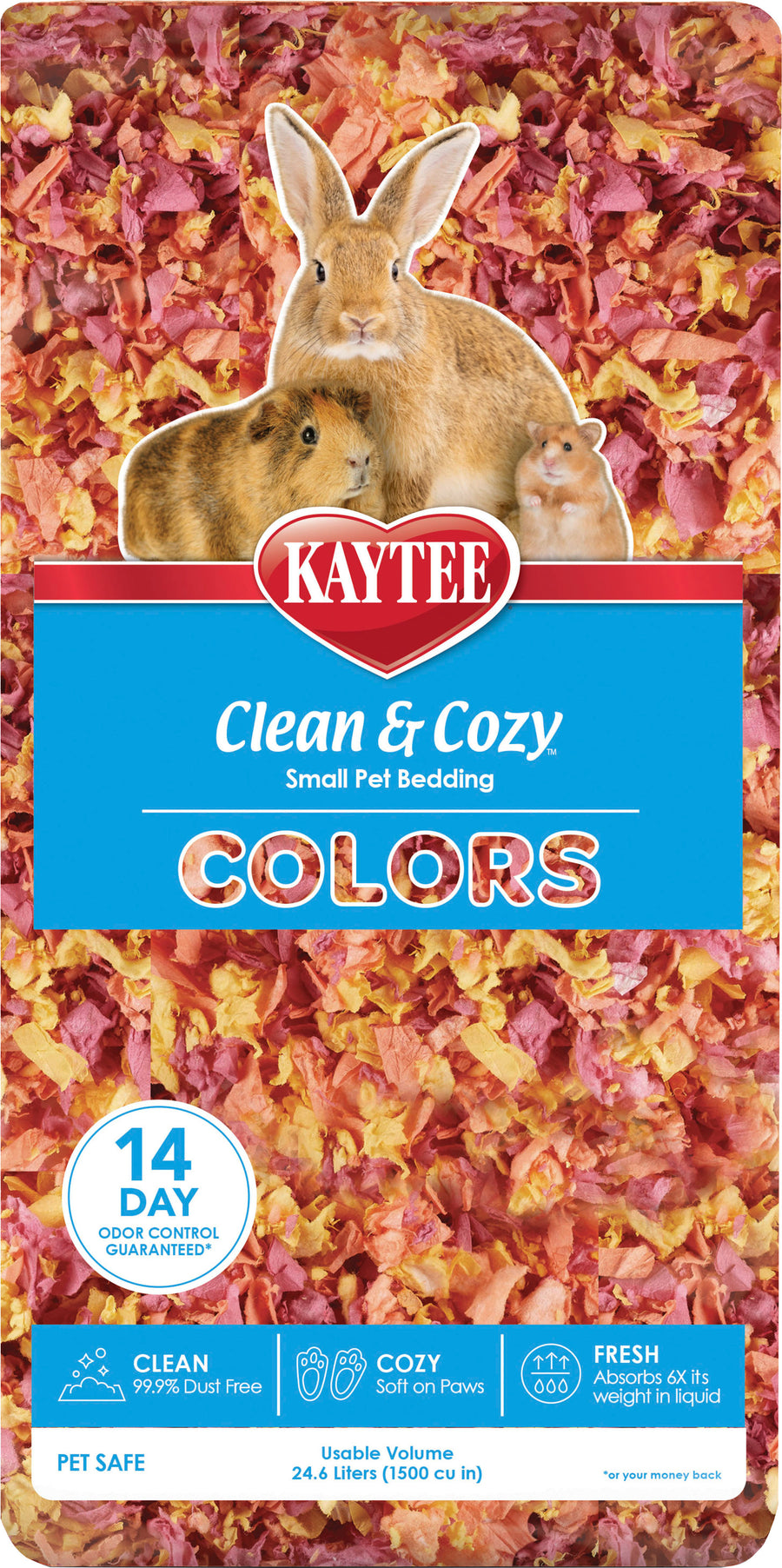 Kaytee Clean & Cozy Small Pet Bedding, Sunset, 24.6 l - Specialty