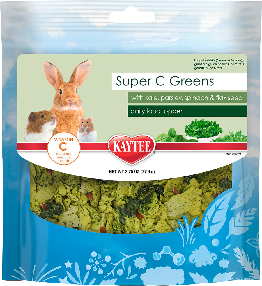 Kaytee Super C Greens Food Topper, 2.75 oz - Edibles