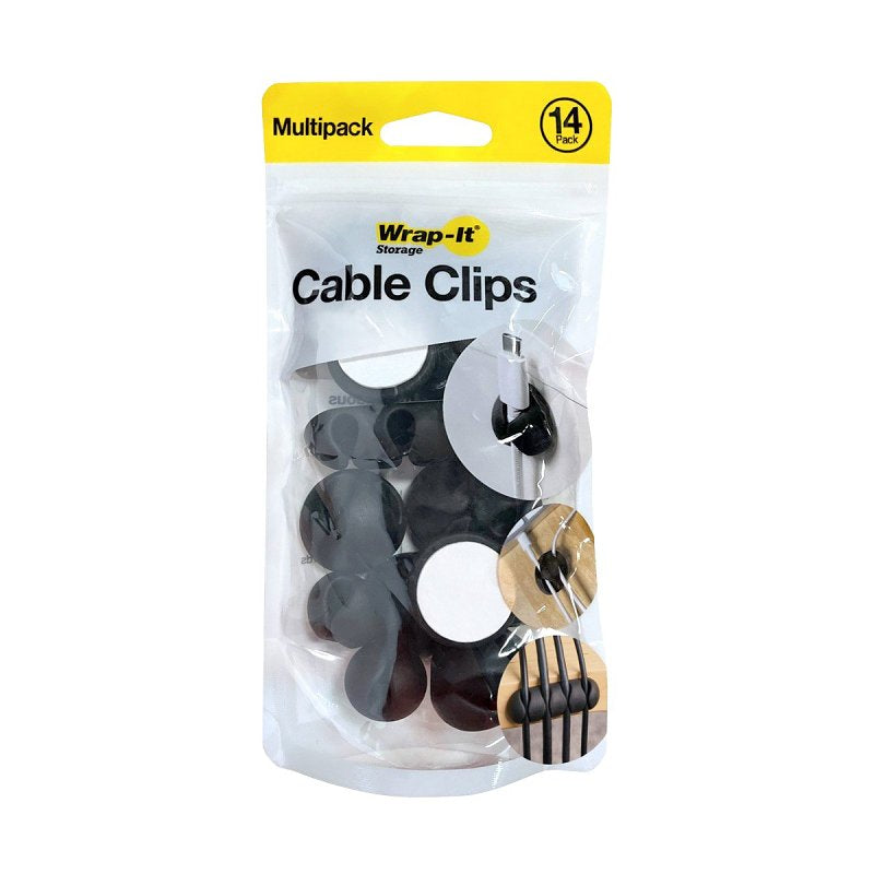 Wrap-It Storage 514-CLIPS-BL Cable Clip