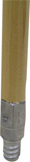 O-Cedar Commercial Wood Broom Handle W/Metal Threads, 60 in 15/16 in - Posthole Diggers and Brooms
